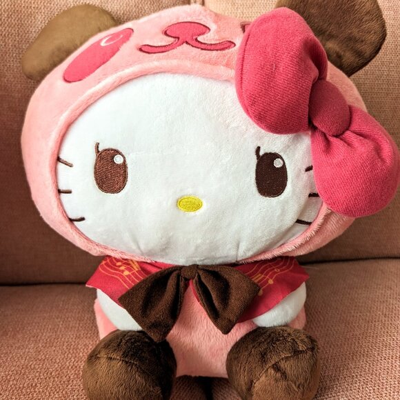 Red Panda Costume Hello Kitty | San-X | Plush Toy | Japan | 30 CM - Picture 1 of 4